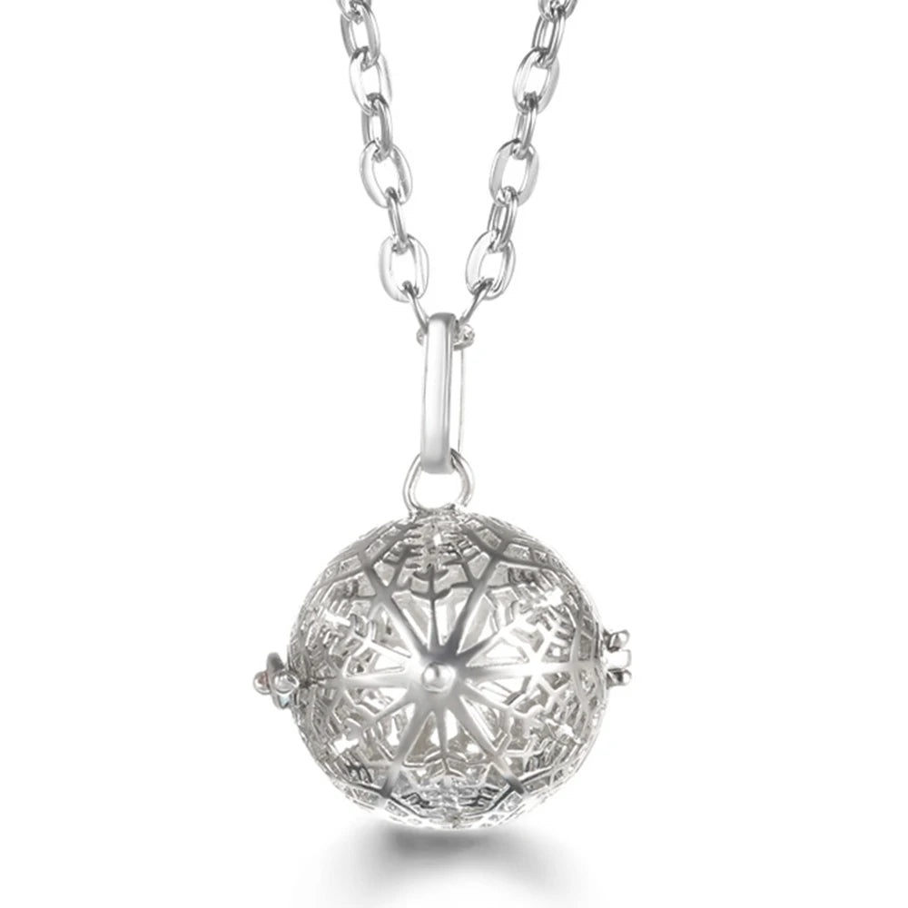 Wings of Grace™ Angel-Wing Diffuser Necklace — Sterling Silver