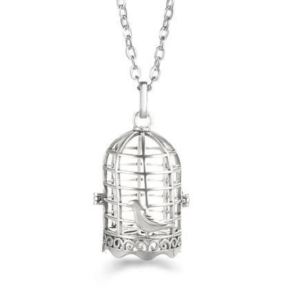Wings of Grace™ Angel-Wing Diffuser Necklace — Sterling Silver