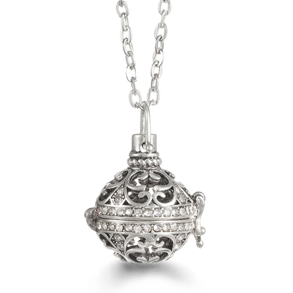 Wings of Grace™ Angel-Wing Diffuser Necklace — Sterling Silver