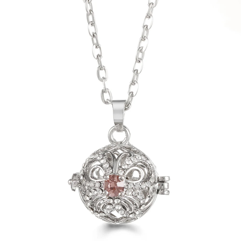 Wings of Grace™ Angel-Wing Diffuser Necklace — Sterling Silver