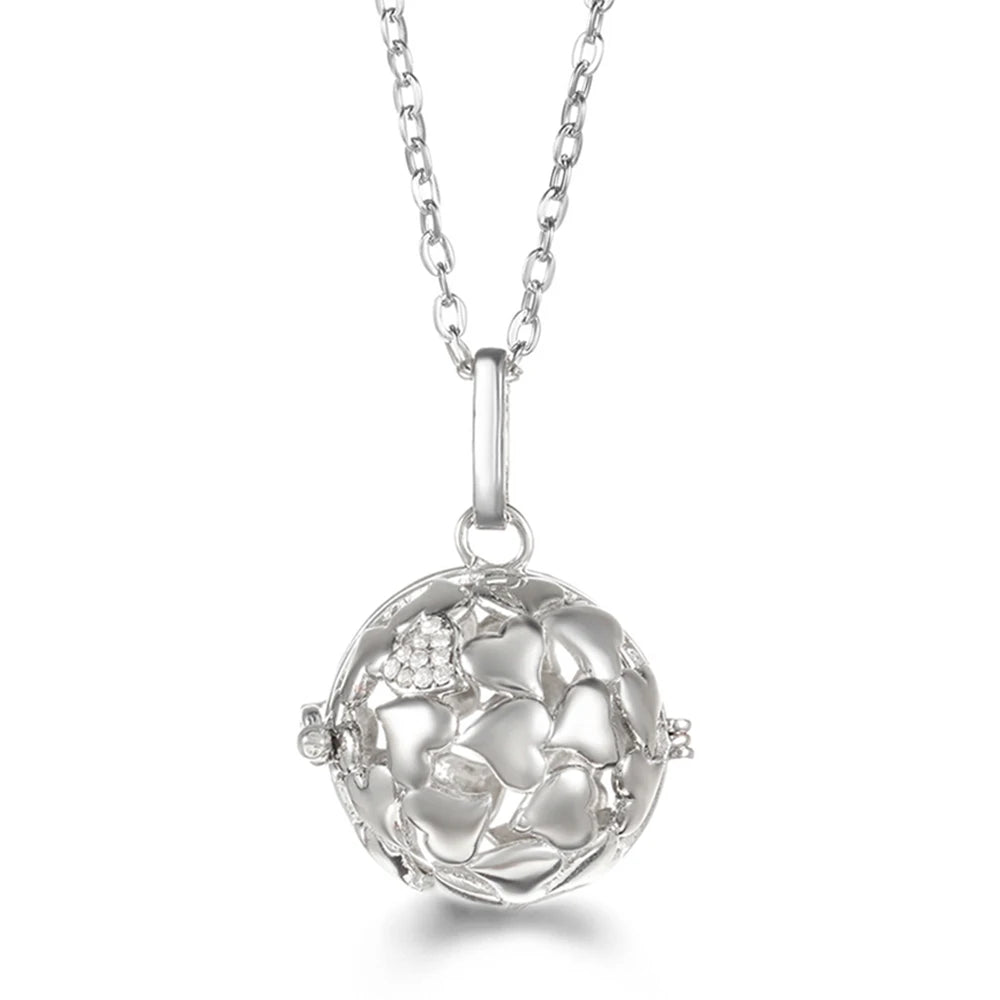 Wings of Grace™ Angel-Wing Diffuser Necklace — Sterling Silver