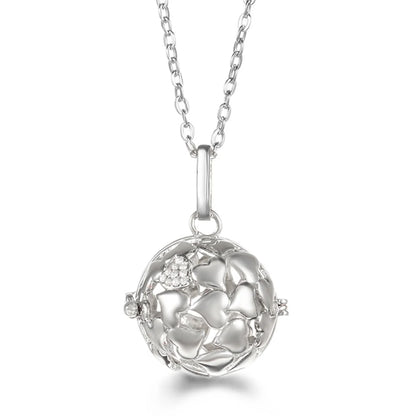 Wings of Grace™ Angel-Wing Diffuser Necklace — Sterling Silver