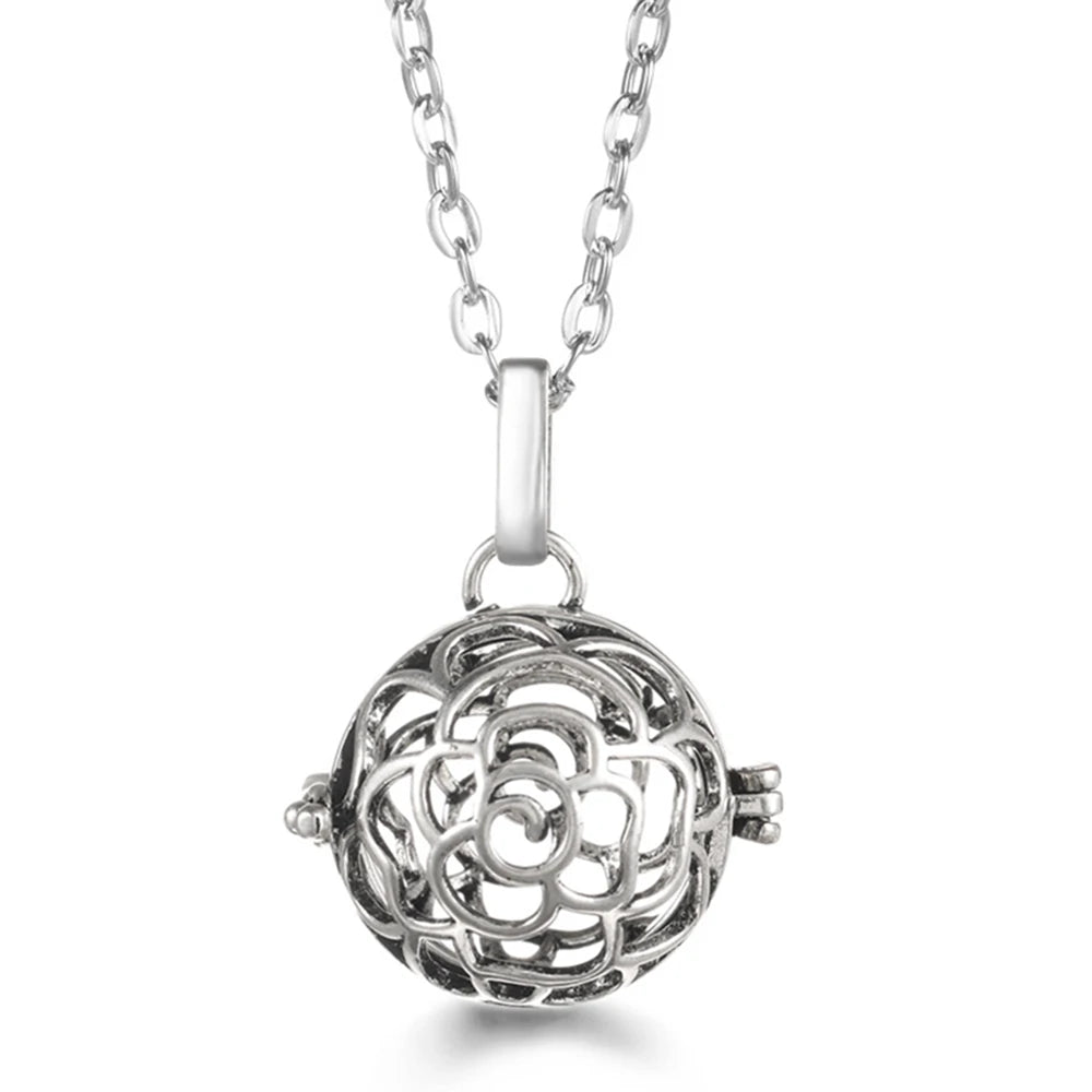 Wings of Grace™ Angel-Wing Diffuser Necklace — Sterling Silver