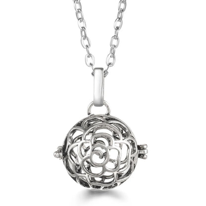 Wings of Grace™ Angel-Wing Diffuser Necklace — Sterling Silver