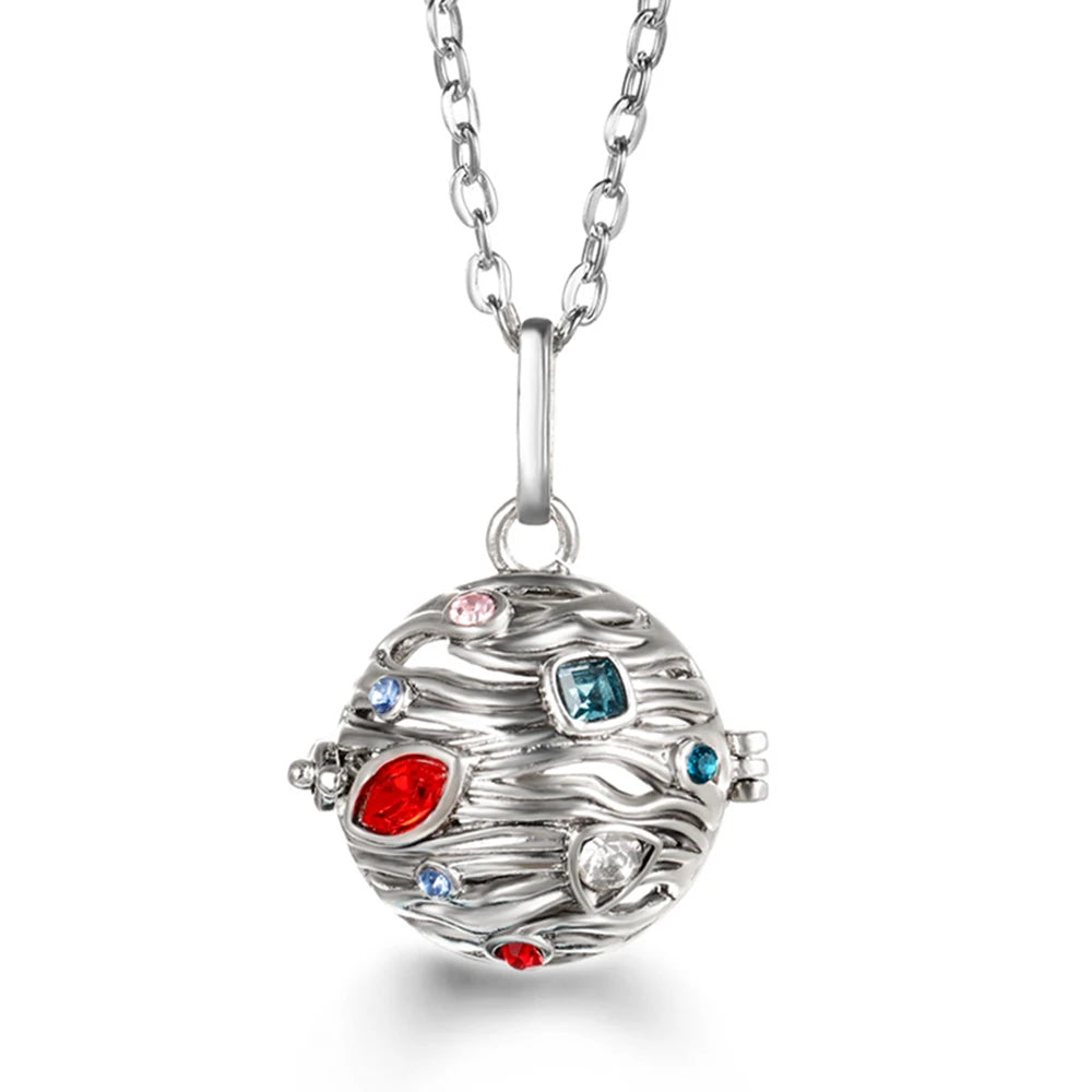 Wings of Grace™ Angel-Wing Diffuser Necklace — Sterling Silver