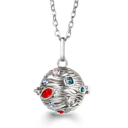 Wings of Grace™ Angel-Wing Diffuser Necklace — Sterling Silver