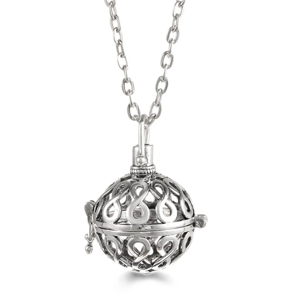 Wings of Grace™ Angel-Wing Diffuser Necklace — Sterling Silver