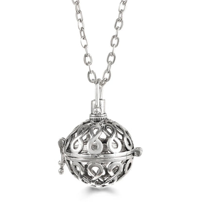 Wings of Grace™ Angel-Wing Diffuser Necklace — Sterling Silver